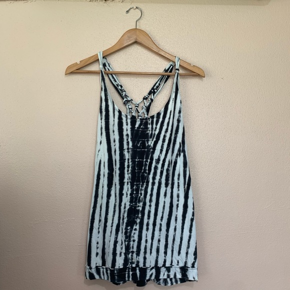 Maurices Tops - Maurices Tie Dye Tank Top Black and White 0